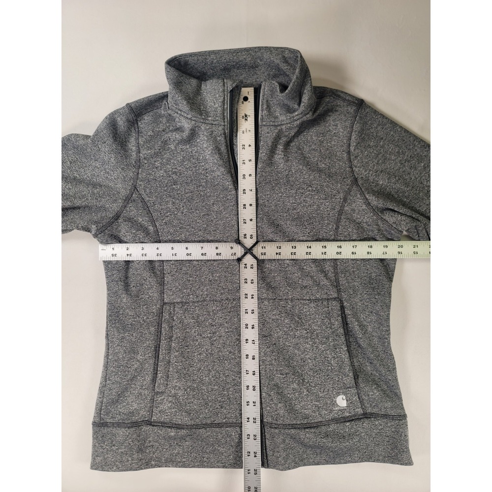 Carhartt Force Extremes Womens Large Full Zip Jacket Gray Fleece Lined - Picture 3 of 10